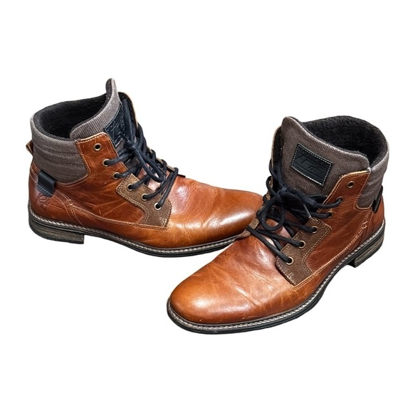 BullHead Trake Cognac leather men’s boots size 11 - Picture 1 of 8